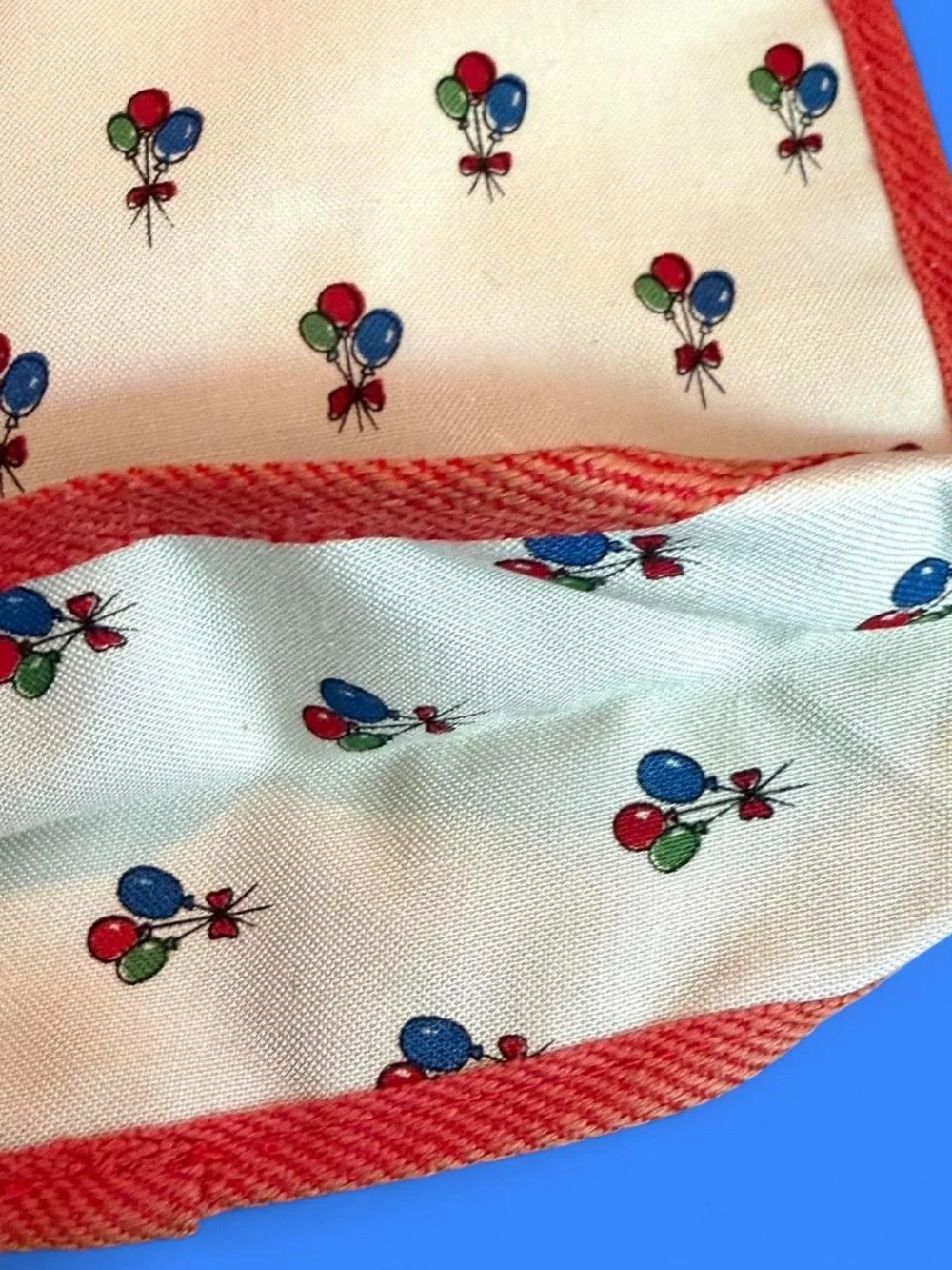 1983 Red Ballon Print Canvas Knapsack Deadstock
